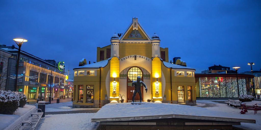 Kuopio,,Finland,-,Dec,26,,2019:,Apaja,Shopping,Center,Of